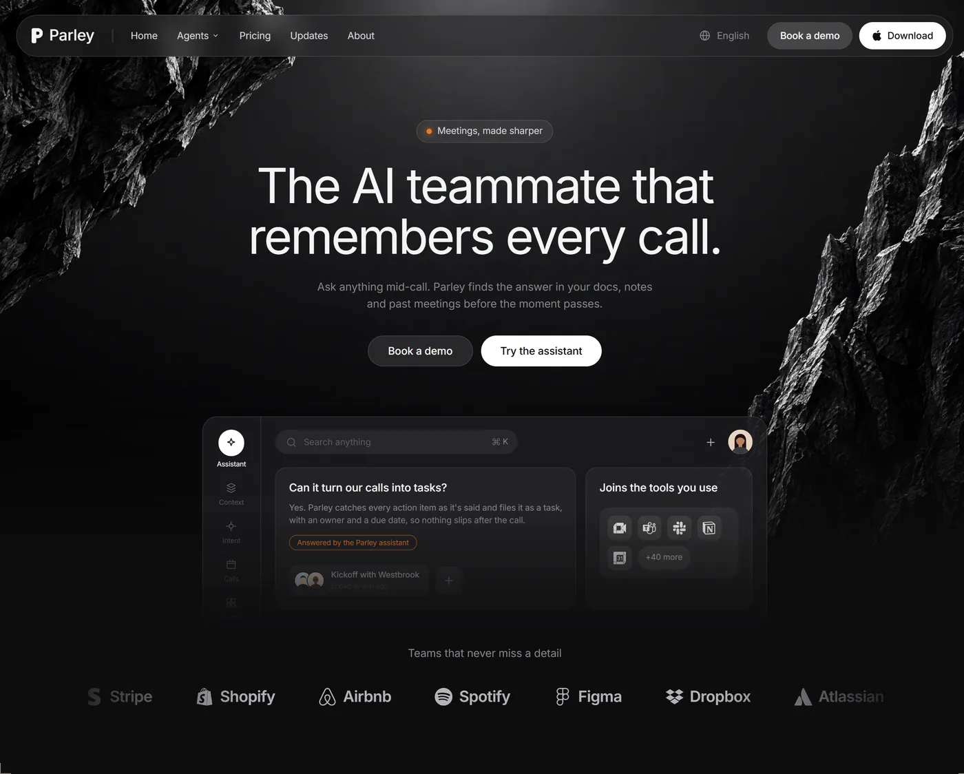 Parley: An AI assistant that sits in on your meetings.